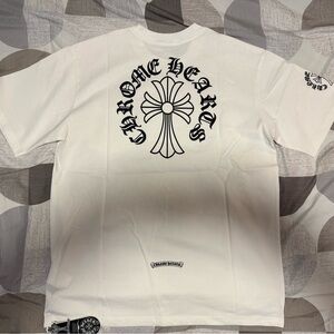Chrome Hearts Neck Logo White Graphic Men's T-Shirt Size 2XL